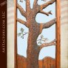 nature theme hand carved door