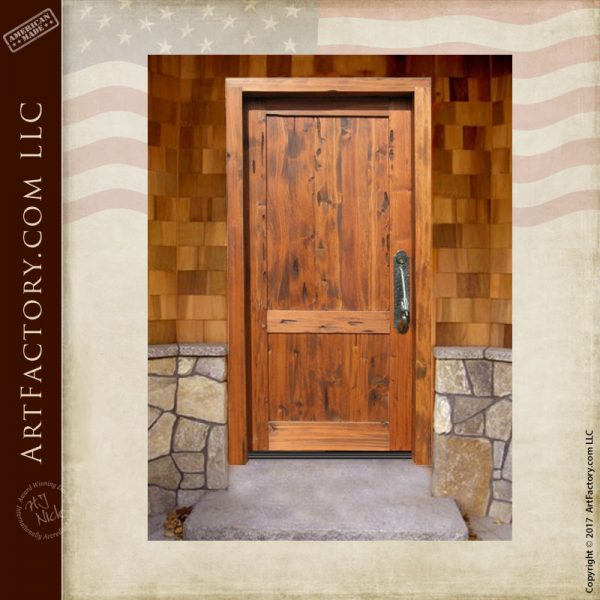 custom wooden front door