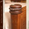 hand carved wooden bedpost