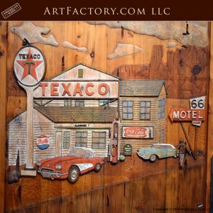 Grand route 66 carved door