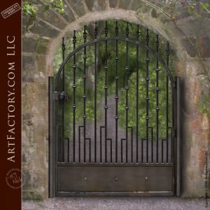 custom iron garden gate