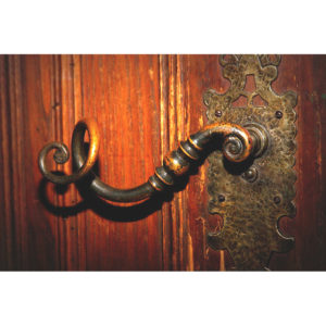 Hand Forged Wrought Iron Door Handle From Antiquity