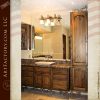 custom fine art bathroom cabinets