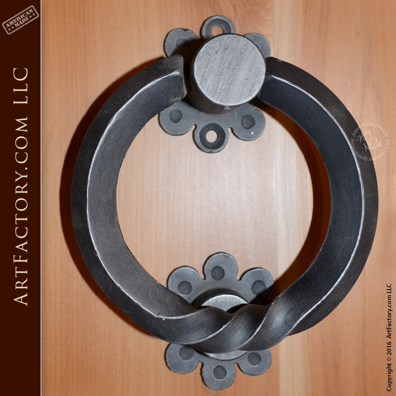 Custom Ring Door Knocker: Wrought Iron Door Harware