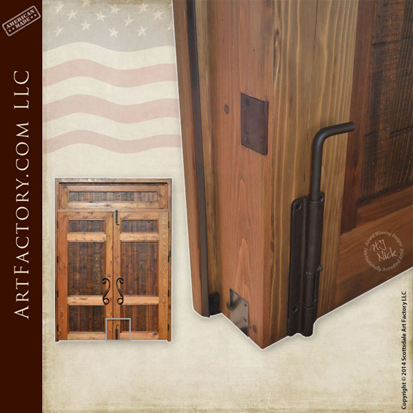 Custom Solid Wood Double Doors: Handmade Contemporary Entrance (600 x 600 Pixel)