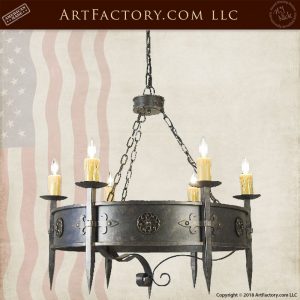 custom iron gothic chandelier
