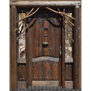custom log style door