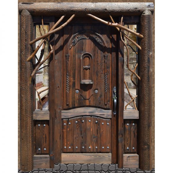 custom log style door