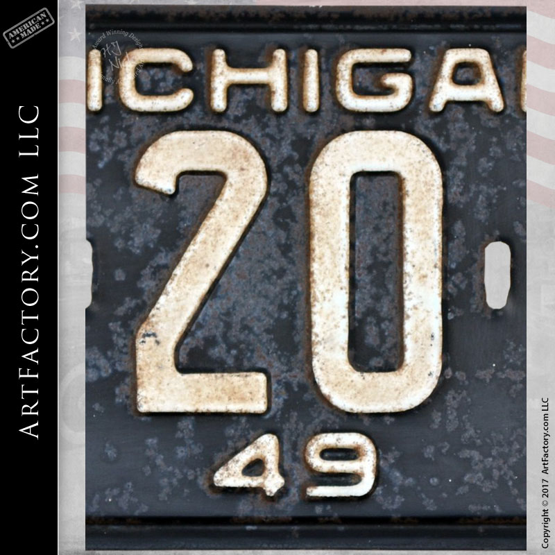 Michigan license plate 1949