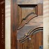 handcrafted custom wooden entrance door
