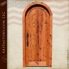 rustic arched wooden door