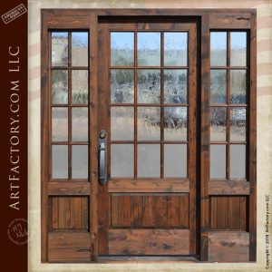 custom French paned door