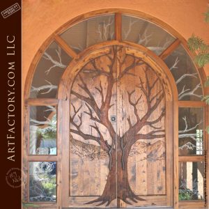 Tree Carved Entrance Door