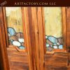 stained glass craftsman door