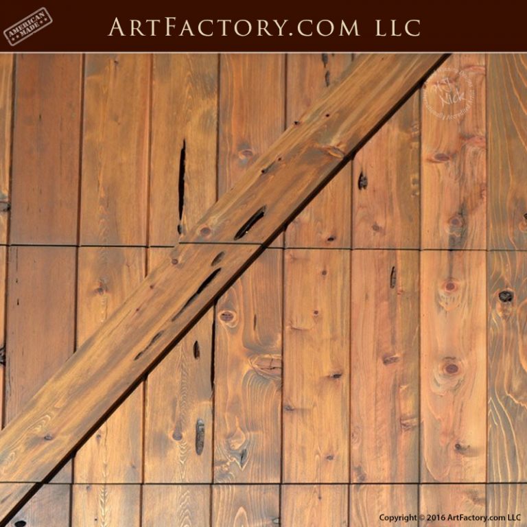 Cross Buck Garage Doors Solid Wood Iron Hardware