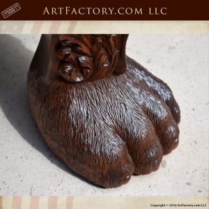 hand carved lion safari chair