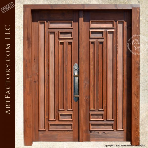 intersecting panel craftsman door