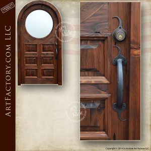 custom raised panel wooden door