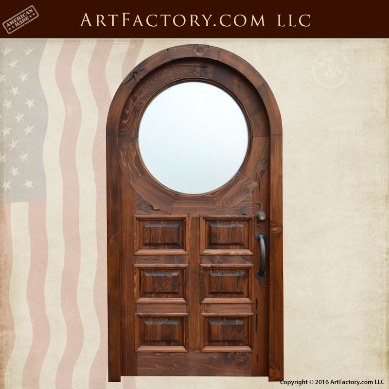 custom raised panel wooden door