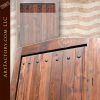 custom wooden courtyard gate