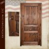 custom wooden three panel door