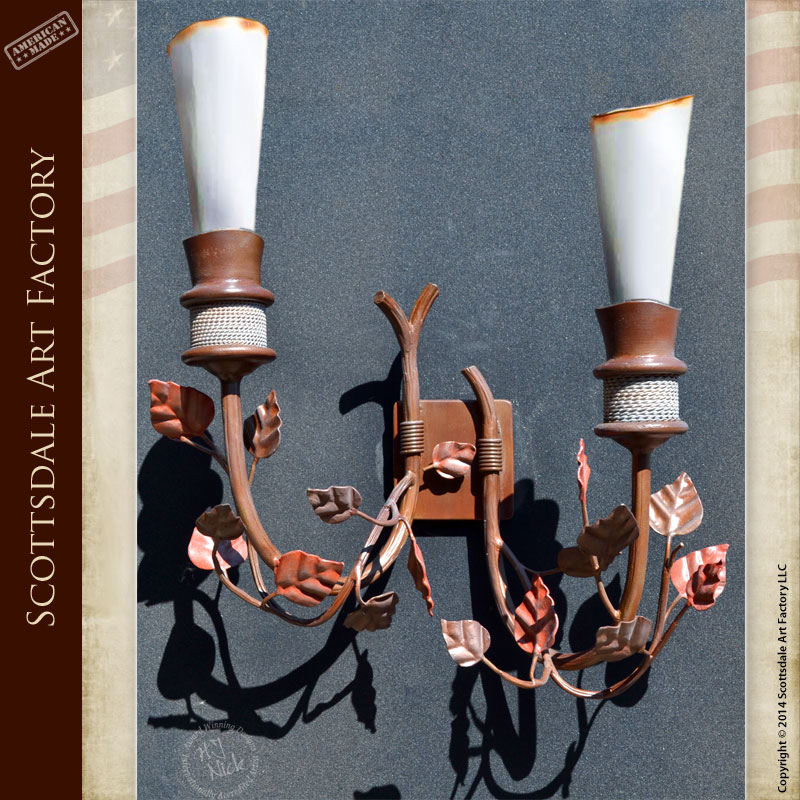 Iron Sconce Lighting Ivy Design Wall Light Fixture