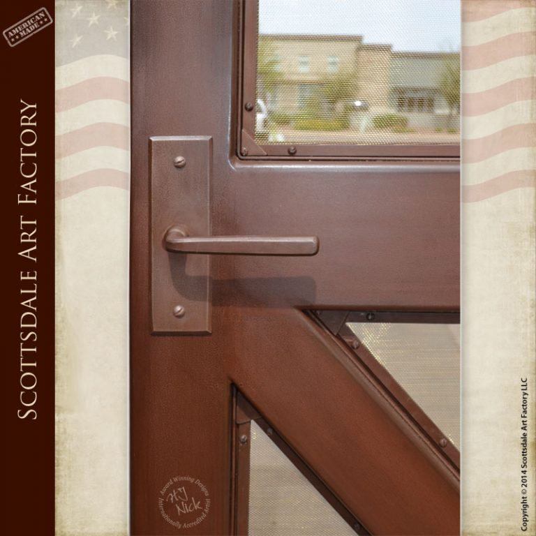 Custom Iron Screen Door - Hand Forged Security Doors