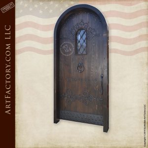 arched fortress door