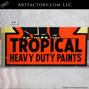 Tropical Heavy Duty Paints Sign