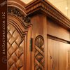 Basket Weave Design French Style Armoire