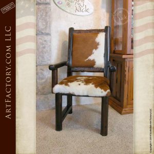 hand carved lodge dining chairs