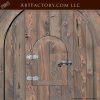 arched wooden castle door
