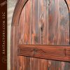 full arched wood panel door