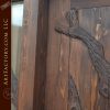 hand carved oak tree front door