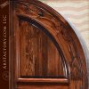 solid wood arched double doors