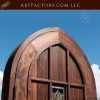 cathedral arched wooden door