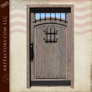 raised grain wood speakeasy door