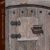 raised grain wood speakeasy door