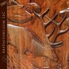 hand carved barn door
