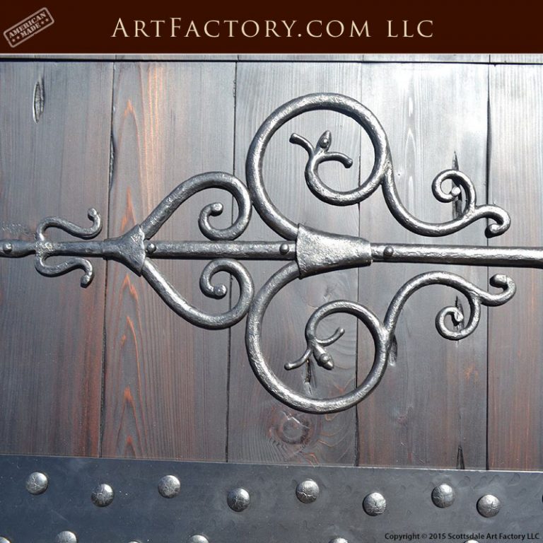 Handmade Wooden Garage Doors With Hand Iron Hardware
