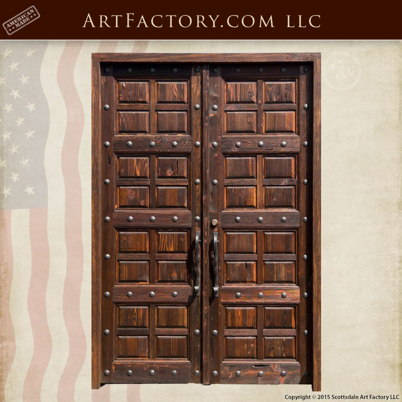 matching multi panel wood doors
