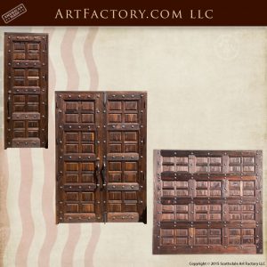 matching multi panel wood doors