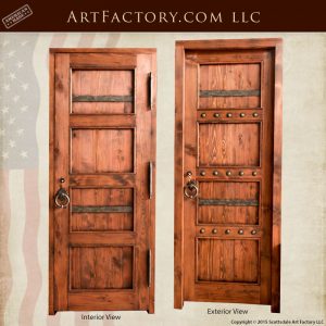 rustic custom front door