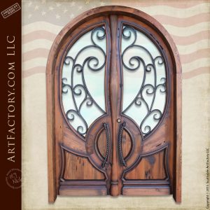 custom Art Nouveau double doors