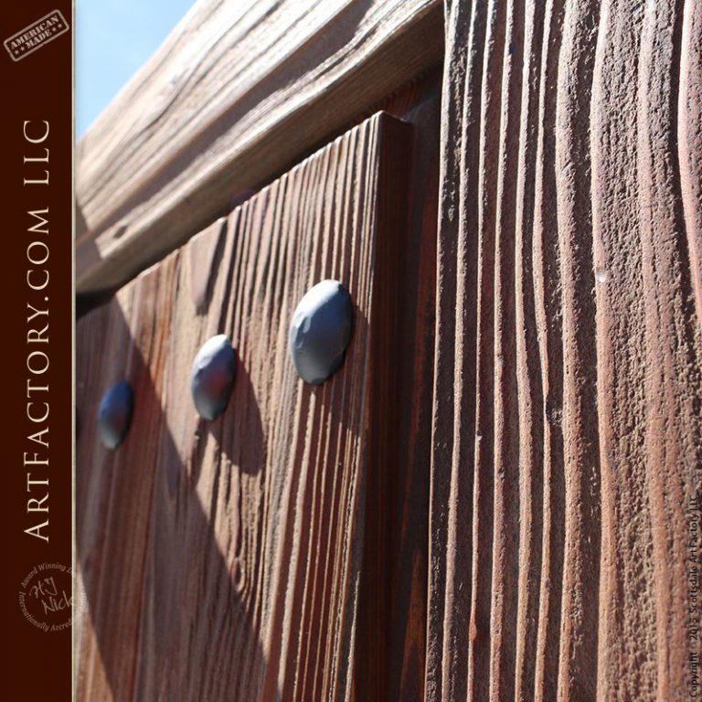 Weathered Raised Grain Wood Door Handmade By Master Craftsmen