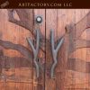 winter tree hand carved doors