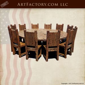 round castle dining table