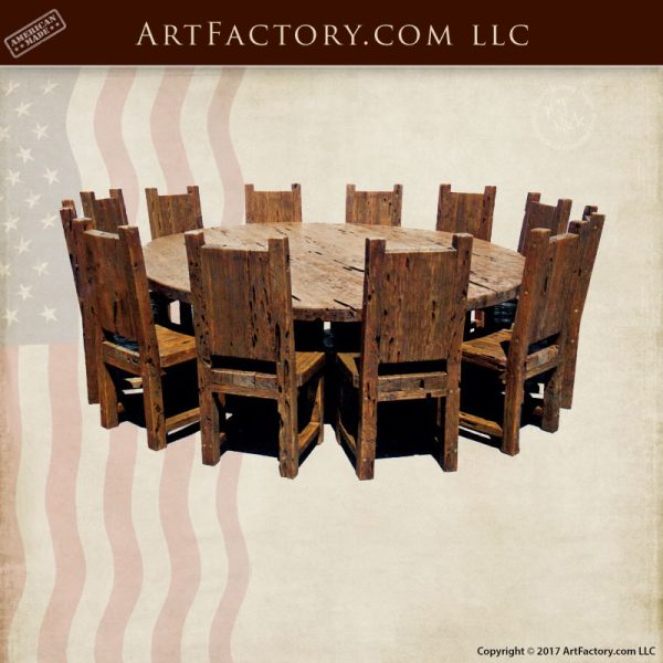 round castle dining table