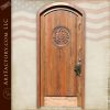 oak leaf hand carved door