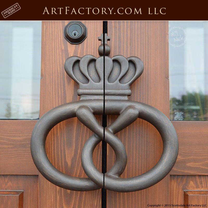 pretzel shaped door handles